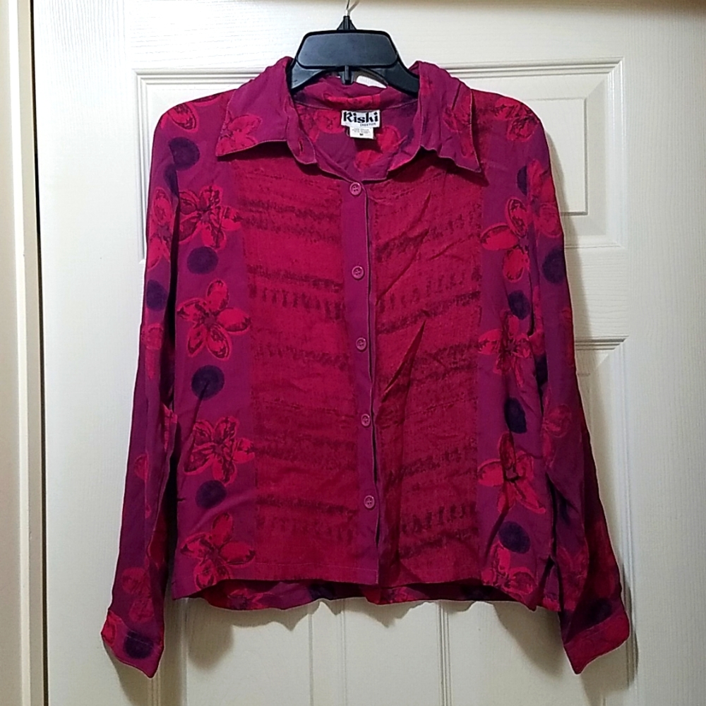 Beautiful magenta blouse